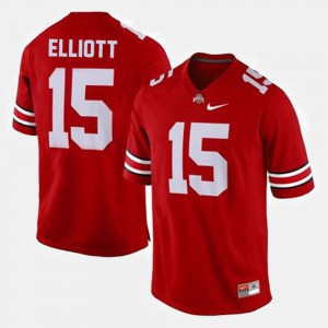 Red Ezekiel Elliott OSU Jersey For Men's #15 College Football 289424-485